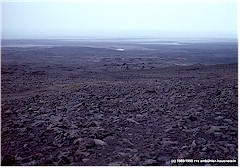 Endloses, ebenes Lavafeld