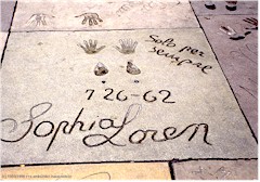 Fuss- und Handabdrcke von Sofia Loren