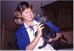 Debbie Steeve mit Katze