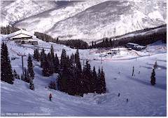 Blick auf das Skigebiet