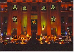 Rathaus in Denver mit ppigster Weihnachtsbeleuchtung