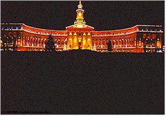 Rathaus in Denver mit ppigster Weihnachtsbeleuchtung