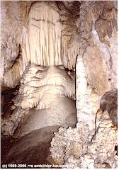 Gesteinsformationen in der Carlsbad Caverns