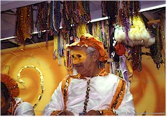 "Schmuckwerfer" am Mardi Gras
