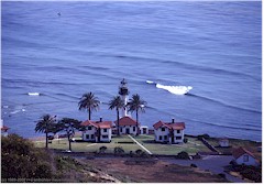 Leuchtturm auf Point Loma bei San Diego, CA