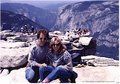 Reto und Susanne auf dem Half Dome im Yosemite NP