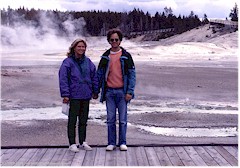 Susanne und Reto im Yellowstone NP