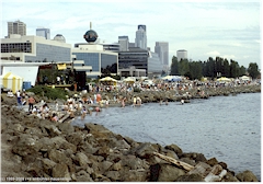 Festplatz am Ufer in Seattle