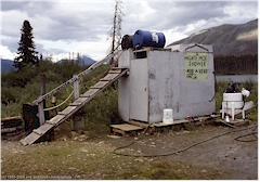 Dusche auf dem Campingplatz Mighty Moe