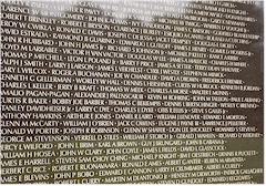 Vietnam Memorial in Washington D.C. (zufllig ausgewhlter Ausschnitt)