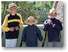 [ daniel, mathias und katrin als frisch vereidigte junior park ranger ]