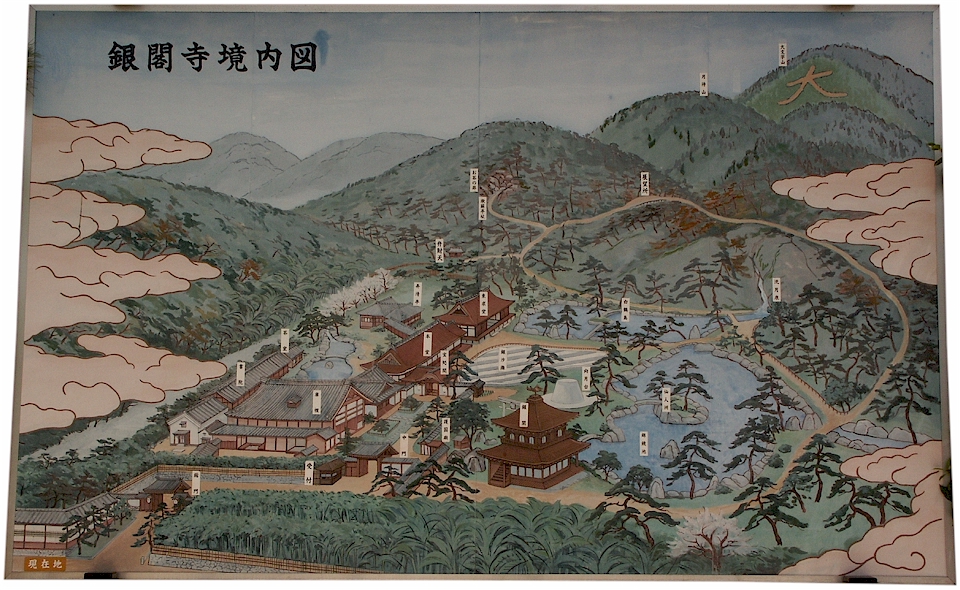 [ kyoto: ginkaku-ji (silbertempel) bersichtsplan ]