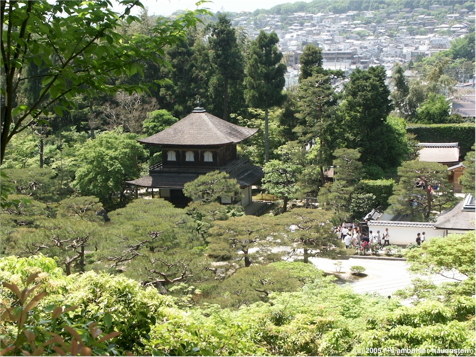 [ kyoto: blick auf den ginkaku-ji (silbertempel) ]