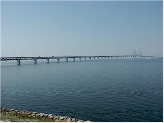 blick von der aussichtsplattform auf die resund-brcke