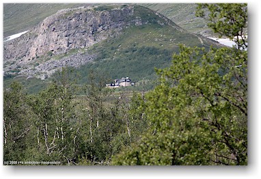 blick zurck auf die kebnekaise fjllstation