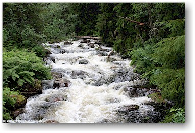 kleiner fluss im fulufjllets nationalpark