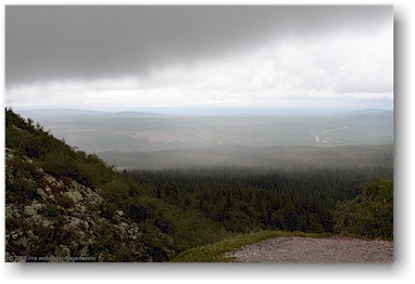 aufziehende regenfront im fulufjllets nationalpark