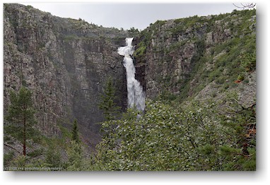 wasserfall njupeskrsfallet im fulufjllets nationalpark