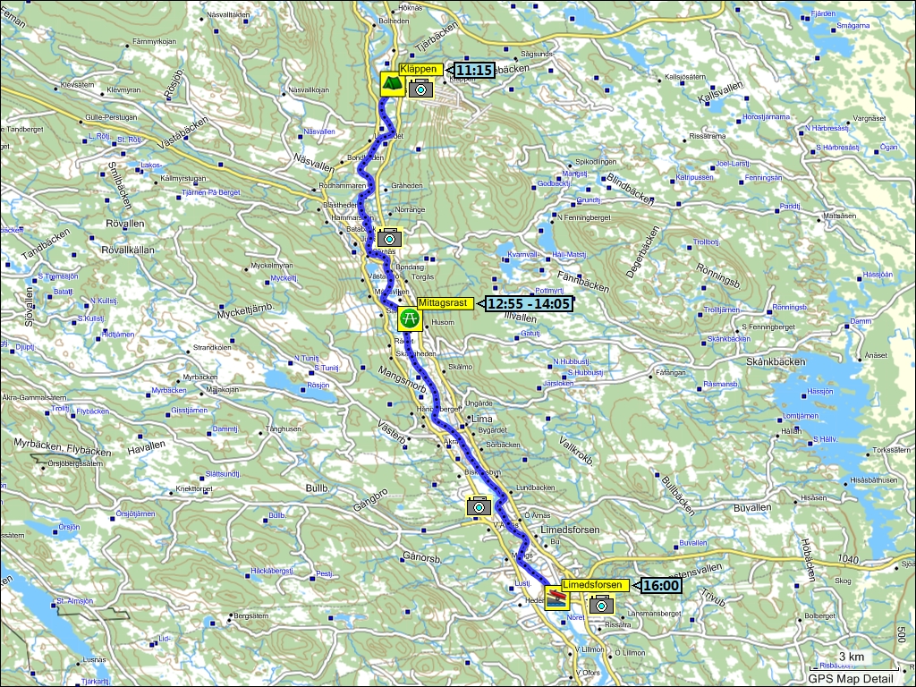 bootstour auf dem vsterdallven von klppen nach limedsforsen