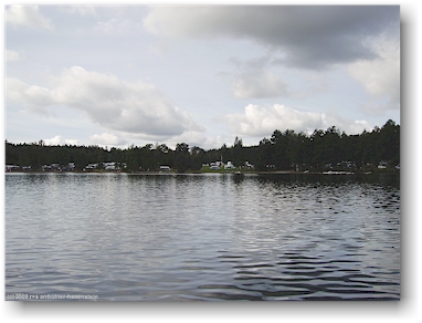 blick vom stora br auf den campingplatz von grinsbyn, S