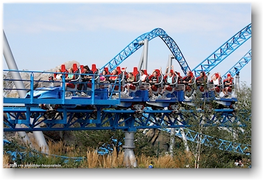 schon ist die rasende fahrt zu ende wobei die blue fire heftig verzgert