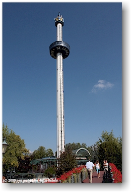euro tower mit drehbarer aussichtsplattform