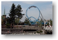 blue fire im europapark bei rust, D