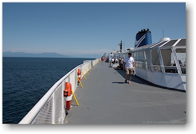 an bord der fhre von departure bay (nanaimo) nach horseshoe bay