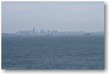 blick von der fhre auf das stadtzentrum von vancouver, CAN