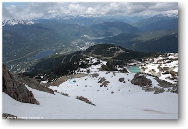 blick vom whistler mountain ins tal