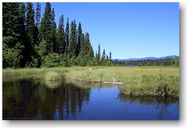 durchfahrt vom kibbee lake zum thompson lake