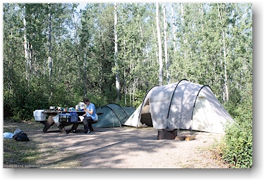 frhstck im tyhee lake provincial park bei smithers, CAN