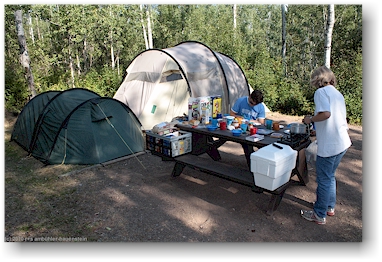 frhstck im tyhee lake provincial park bei smithers, CAN