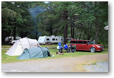 rainey creek campground in steward, CAN