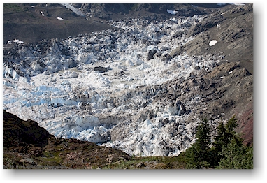 ende des nrdlichen auslufers des salmon glacier bei steward, CAN