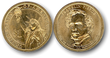 goldene one dollar mnzen
