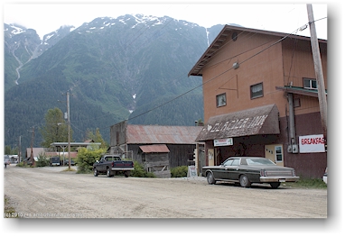 international street in hyder, alaska, USA