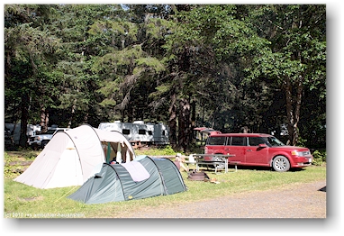 rainey creek campground in steward, CAN