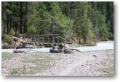 eine weitere brcke im berg lake trail im mount robson provincial park, CAN