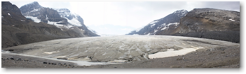 panorama des athabasca glacier im jasper national park, CAN