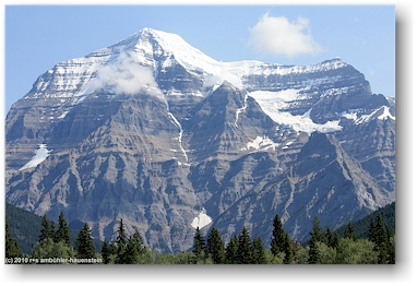 blick vom visitor center auf den mount robson im mount robson provincial park, CAN