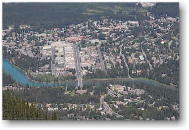 zentrum von banff im banff national park, CAN