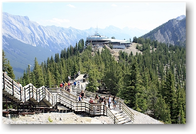 bergstation der sulphur mountain gondola im banff national park, CAN