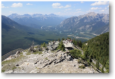 aussichtsplattform beim sulphur mountain im banff national park, CAN