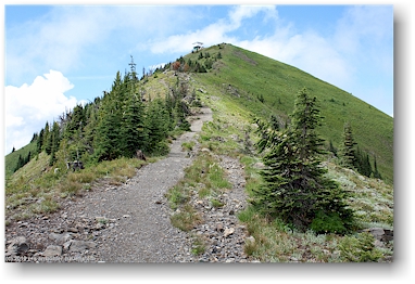 wanderweg zum feuerschauer-turm auf dem idaho peak, CAN
