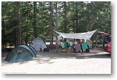 campingplatz im mcdonald creek provincial park, CAN