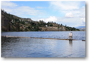bear creek provincial park am ufer des okanagan lake bei kelowna, CAN