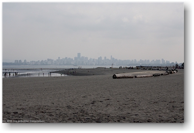 spanish bank beach, vancouver, CAN - blick richtung stadtzentrum