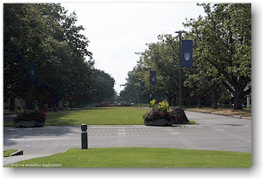 main mall auf dem campus der university of british columbia (UBC), vancouver, CAN - blick richtung sden