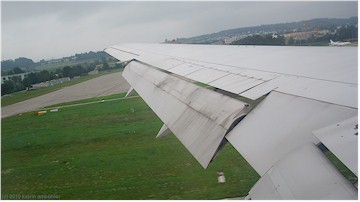 landung auf dem flughafen zrich-kloten (ZRH) - die schweiz hat uns wieder